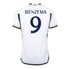 Camiseta de fútbol Real Madrid Benzema 9 Primera Equipación 23-24 - Hombre